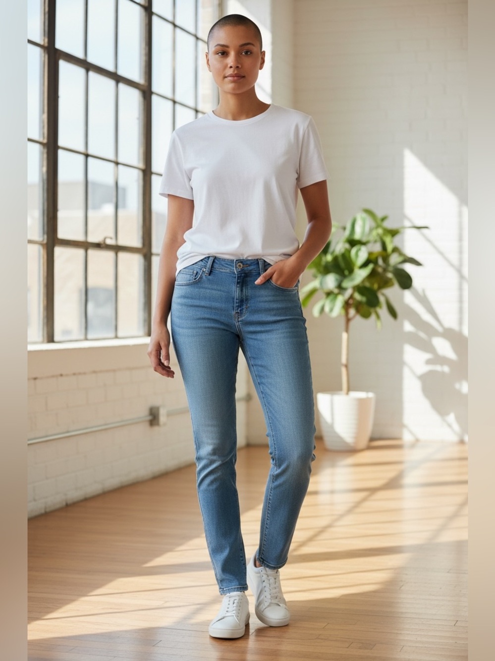 Topshop Blue Skinny Jeans Classic Style